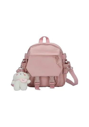 Dawndesslo Kawaii Mini Sırt Çantası - Kadın Ve Genç Kızlar İçin Çok Fonksiyonlu Seyahat Ve Okul Çantasıpembe Pembe