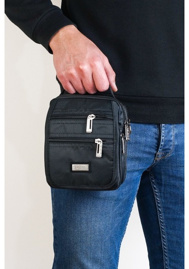 Seventeen Çok Gözlü El Ve Omuz Askılı Siyah Su Geçirmez Çanta 3497 Siyah