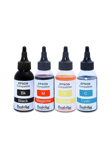 For Epson Claria ve L Serisi Yazıcılara Uyumlu 4X100 ML Mürekkep