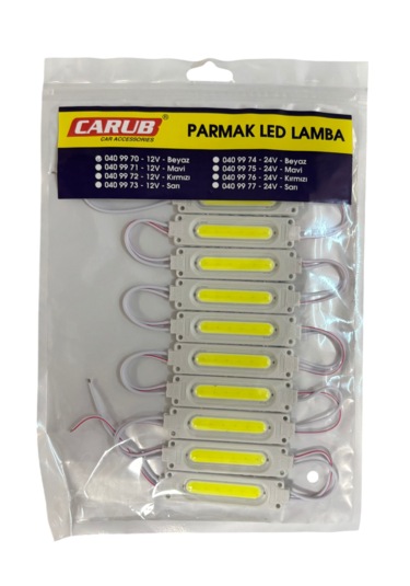 Parmak Lamba Cob Led Beyaz 10'lu 12v Br 040 99 70