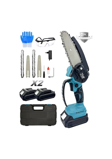 Moonshop 128 Vf 12 Ah Çift Bataryalı Şarjlı El Testeresi Çift Pal