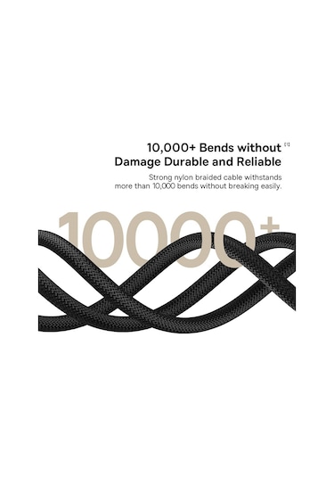 Baseus Dura Serisi Usb-c / Type-c'den 8 Pin 20w Hızlı Şarj Kablosu, Uzunluk:2m