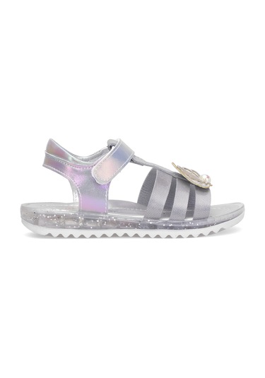 Elit Şa-p-034-25y Patik Kız Çocuk Düz Sandalet Gümüş Gümüş