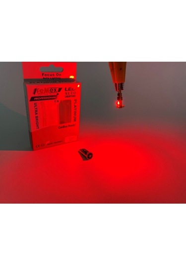 Femex Ampul Platinum Kırmızı T10 3smd Chipset Led Aktif Canbus