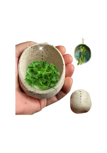 Homyl Seramik Soyucu Kase Farklı Yuvarlak Delik Boyutları Sebze Bej