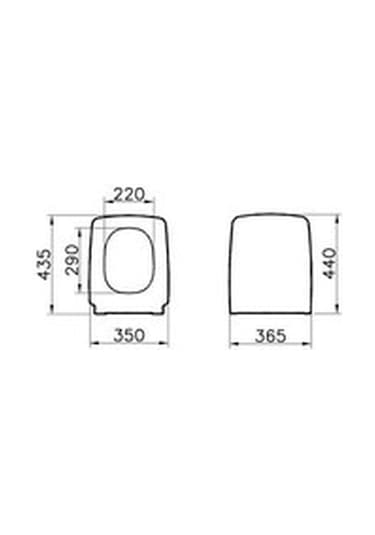 Vitra 90 - 003 - 009 Metropole Soft Klozet Kapağı - Beyaz (duroplast)