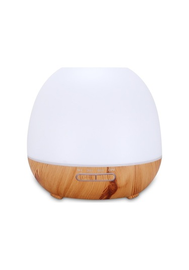 400ml Usb Şarjlı Ahşap Tabanlı Nemlendirici Ve Aromaterapi Makinesi, 7 Renk Led Işık, 20-40 İçin Uygun