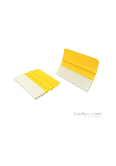 Yün Keçeli Kare Ragle Folyo Cam Filmi Çekme Aparatı Sarı