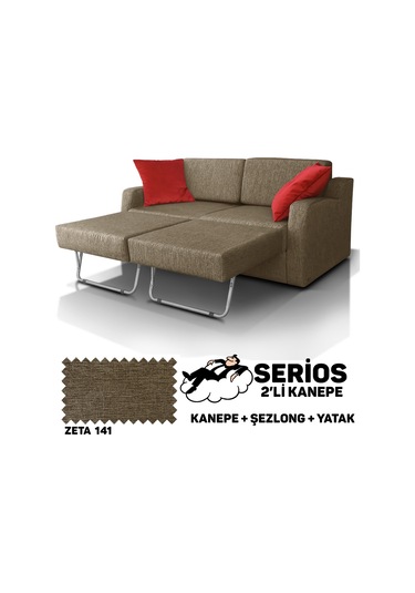 Serios Şezlonglu Yataklı Kanepe - Zeta 163