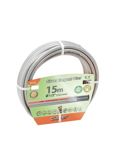 Claber 9123 Silver Elegant 1/2" 15 Mt Bahçe Hortumu