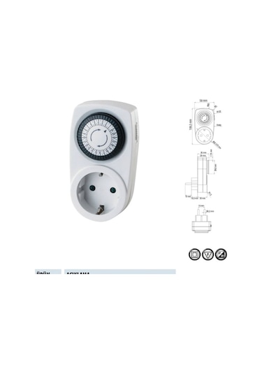 Horoz 108-001-0001 Timer-1 3500w Mekanik Günlük Zaman Saati