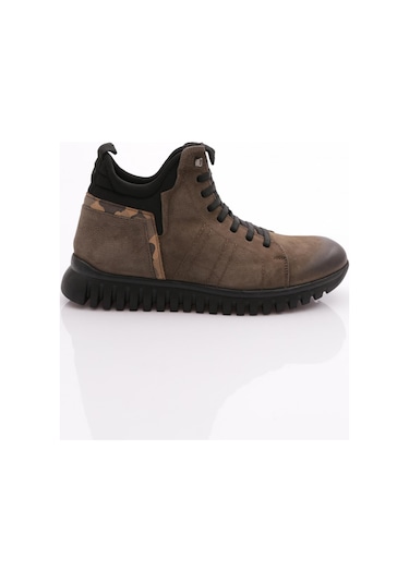 Dgn 4863 Erkek Tabani Çentikli Bot Vizon Nubuk