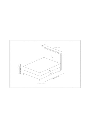 120x200 Sonata Baza+başlık+yatak Antrasit