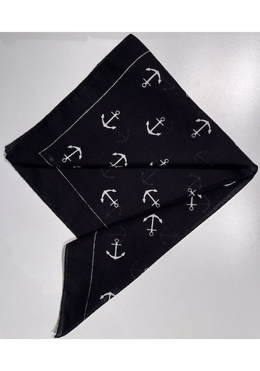 Herşey Nota Çapa Denizci Fular Bandana