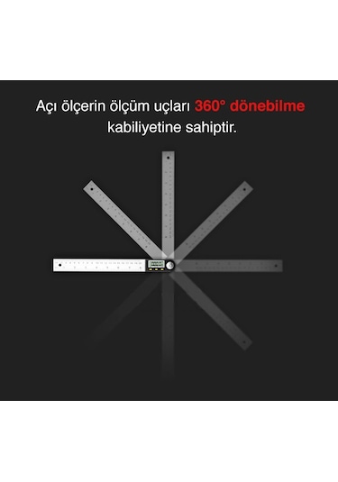 Loyka 5422-200 Dijital Açı Ölçer 20 Cm