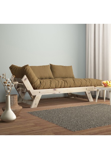 Woodesk Adalar Masif Natural-camel Renk 2li Kanepe Cpt8122-210