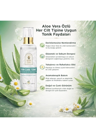 Sera Natura Skın Care Aloe Vera Özlü Tonik 100 ML