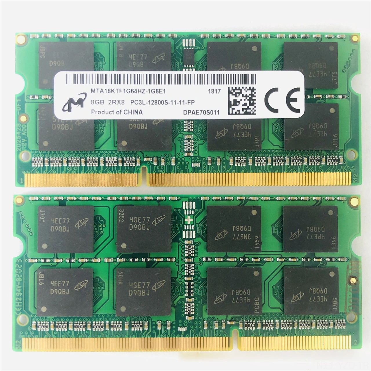 Yuntech01 Laptop Ddr3l 8gb Bellek Modülü - 1600mhz 1.35v So-dımm, Ddr3 Uyumlu, Yeni, 204 Pin, Pc3l-12800s