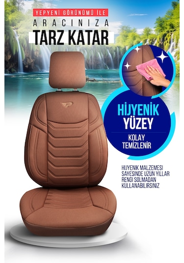 Panda Manavgat Serısı Lakos Kumaş Oto Koltuk Kılıfı - Tam Set