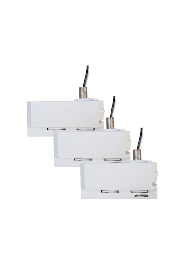 Mimarled Monofaze Soket Aparatı 3 Adet Beyaz