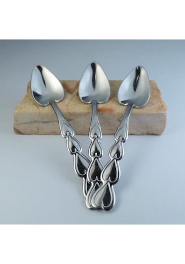 Çay Kaşığı Kalp Model 12'li Pakette 1.5 Ml Kalınlık