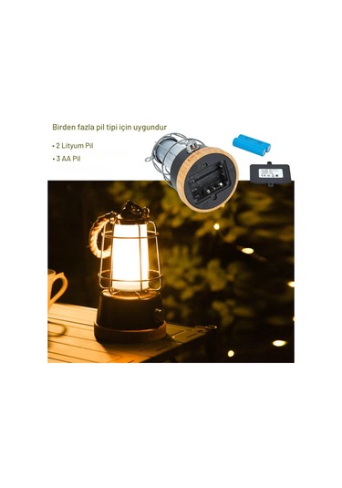 Kingcamp Echo Retro Kamp Lambası Çok Renkli