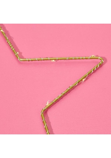 Kpm Star Dekoratif Aydınlatma - Sarı - 29,5 Cm Sarı