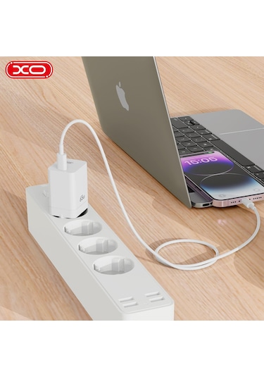 Ce10 Eu 65w Gan Süper Hızlı Şarj Adaptörü Ve Type c To Lightning Kablo Set Apple iPhone Uyumlu iPad