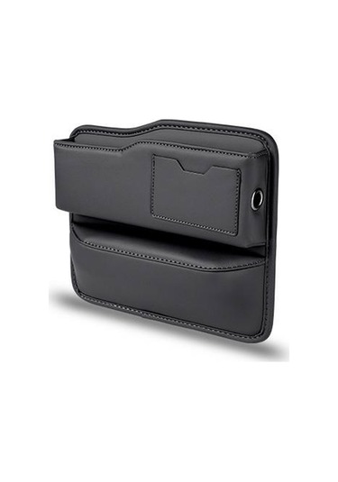 Gajeena Araç Koltuğu Boşluk Dolgulu Düzenleyici, Pu Deri, Siyah, 24.5x20x3cm