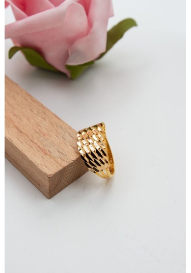 Latif Kuyumculuk 22 Ayar Füzyon Kalemli Altın Kadın Yüzük Lkyzk1546 Altın