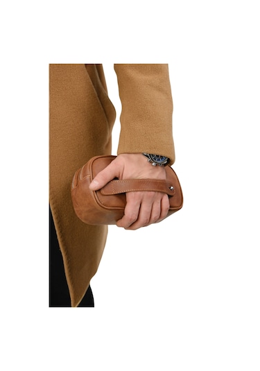Mft Leather Hakiki Deri Unisex El Çantası Naina 1134 Tiguan Taba