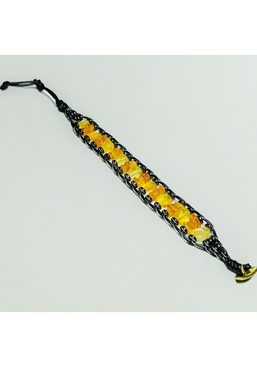 Damla Kehribar Bileklik Hcz-model Bhg Sarı