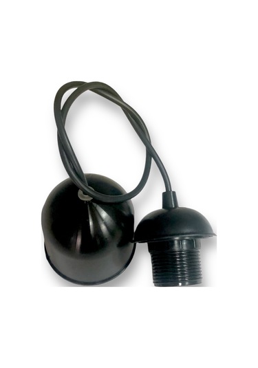 Tek-iş Kablolu Sarkıt E27 Duylu E-27 Kablolu Duy E 27 Duylu Kablolu Sarkıt Tesisatı Siyah