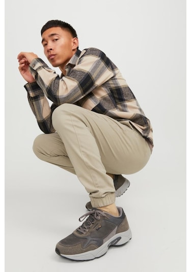 Jpstgordon Jjdave Jogger 12224518 Bej 001