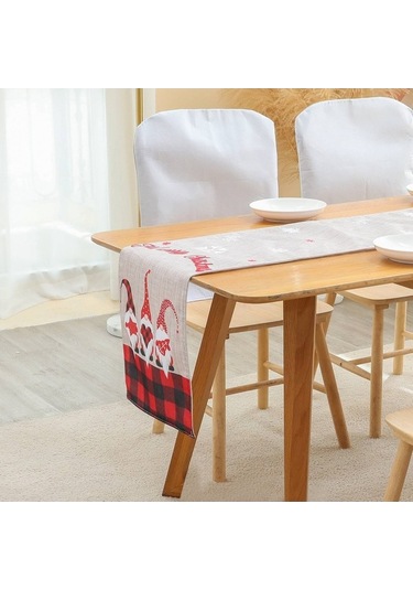 Ganzhoushop Yumuşak Yemeği Tatil Rudolph Partileri Örtüsü Noel Masa Örtüsü İçin Dikdörtgen Desenli Dekoratif Örtü Cm Akşam 2022sa40 176x34 Kn