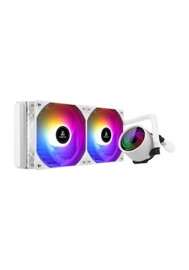 Segotep Bevere 240 Argb Beyaz Sıvı İşlemci Soğutucusu Am5 Ve Lga1700 Uyumlu