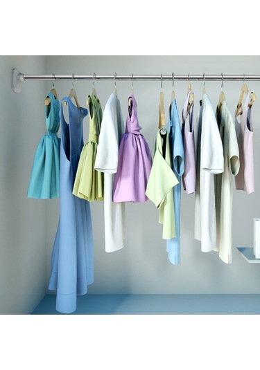 Didadodo Deliksiz Genişley. Perde Çubuğu - Banyo, Dolap Asma Çubuğu İçin Pratik Diğer