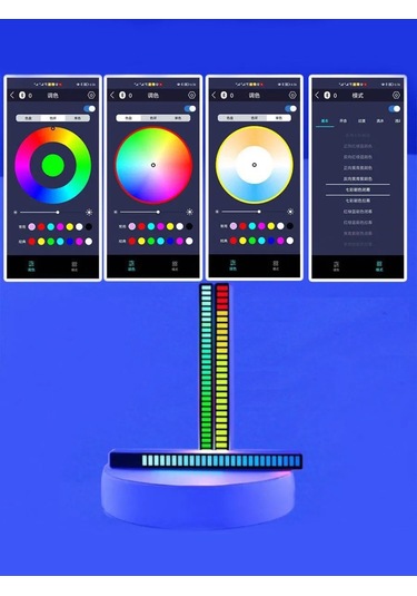 Uwe Rgb Led Lamba, Gece Lambası, Masa Lambası 363303081 Siyah