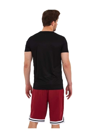 Adams Erkek Polyester Beyaz Şeritli Basketbol Şort 001