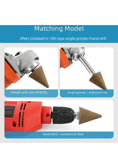 Yunboo Cunxing Taş Oyma Testere, Yeşil Silisyum Karbür, Keskin Uçlu, Konik, Bullet Kafa, 100 Orta Zımpara, Hassas Taş Heykel, Polisaj, Kolay Kullanım