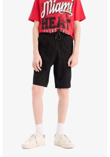 DeFacto Erkek Çocuk Beli Lastikli Basic Düz Şort B5867A825SMBK27