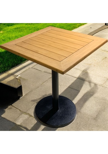 Cafe Masa Bambu Ahşap Yemek Masası Bambu