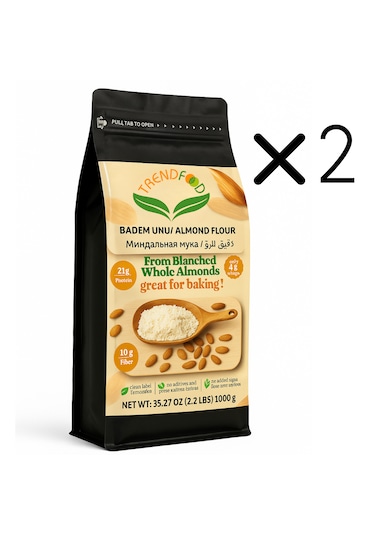 %100 Doğal Çiğ Badem Unu 1 Kg Glutensiz, Katkısız, Doğal