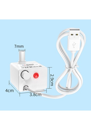 Yenilikçi Grubu Usb Pet Su Dağıtıcı Pompası 5v Sessiz Mikro Fırçasız Dc Su Pompası, Boyut:su Gücü Yok+2m Boru