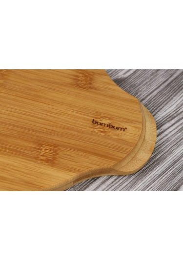 Bambum Pade - Yuvarlak Sahan 18 Cm Bambu Altlık Ahşap