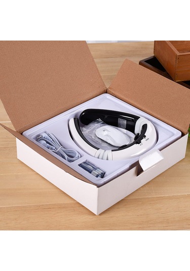 Ximistore9 Beyaz 5830 Pilli Akıllı Boyun Masaj Cihazı - Elektromanyetik Darbe, Fizyoterapi, Çok Fonksiyonlu Boyun Bakıcısı Beyaz