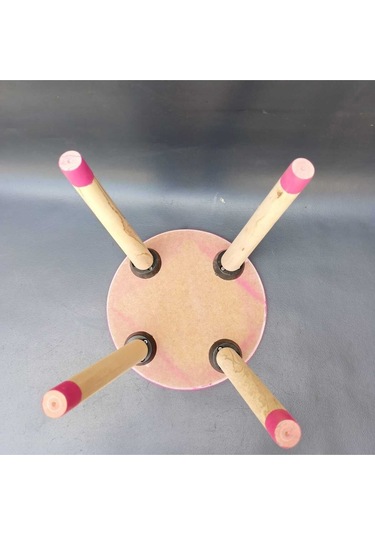 Na Neşeli Ahşap Ahşap Çocuk Taburesi. Çocuk Sandalyesi. Çalışma Masası .renkli Çocuk Odası Sehpa Çiçeklik Ev Dekoru Fuşya