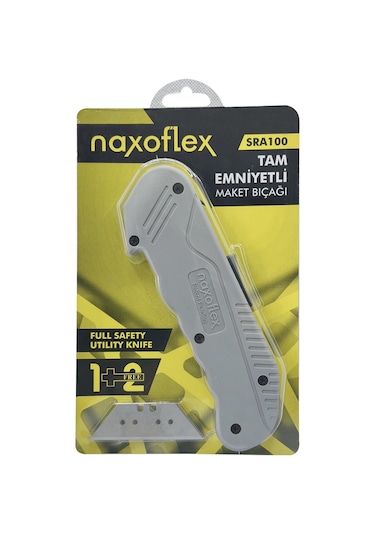 Naxoflex SRA100 2+1 Yedek Bıçaklı Tam Emniyetli Maket Bıçağı