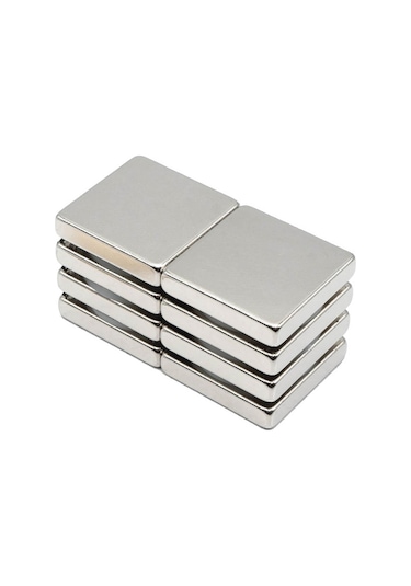 25x25x5 Mm Kare Neodyum Mıknatıs - N35 4 Adet