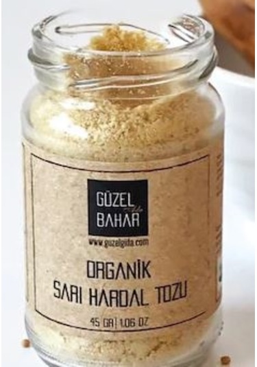 Güzel Ada Gıda Organik Sarı Hardal Tozu 45 G